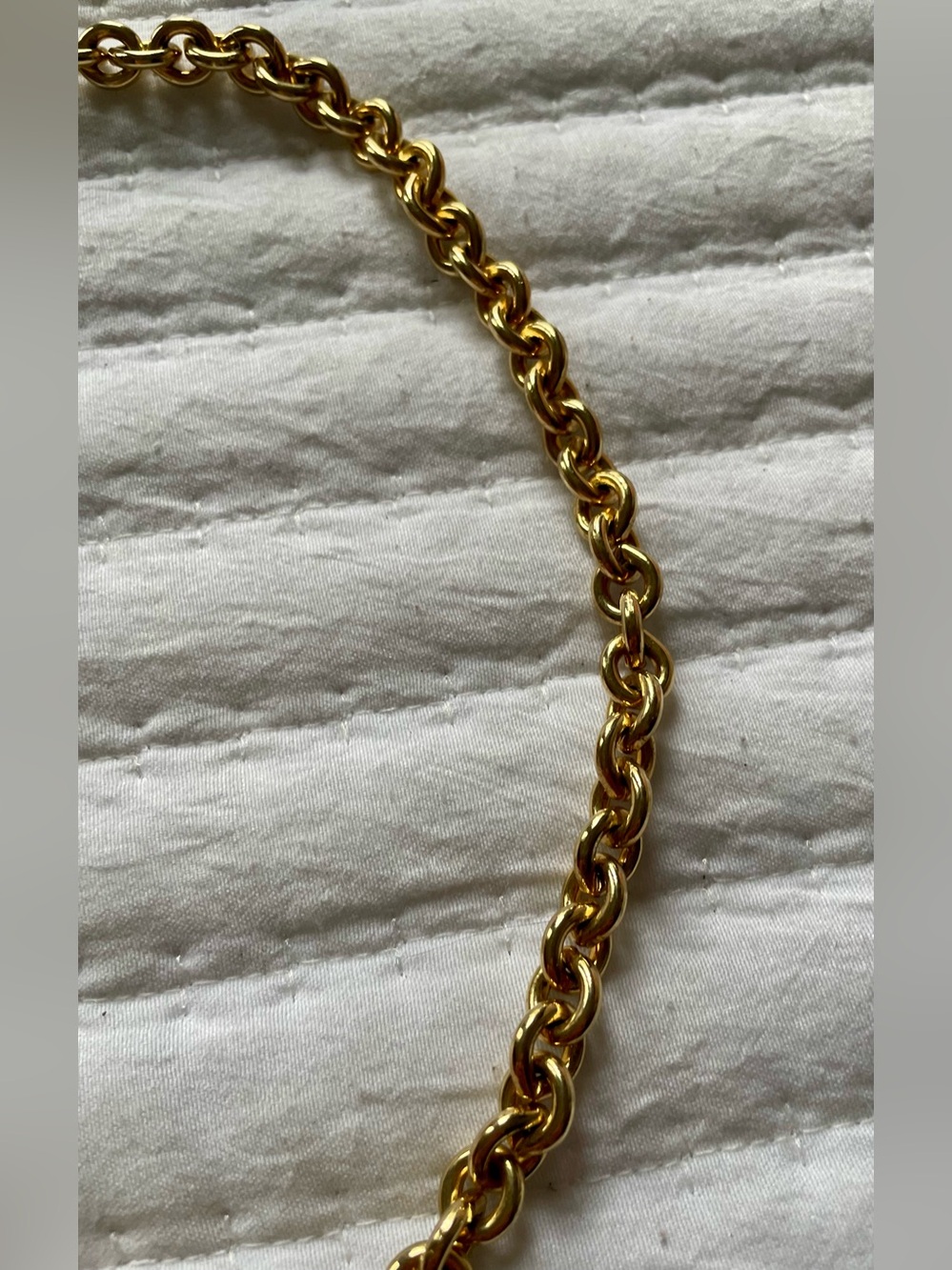Vintage Gold Rolo Link Necklace - Picture 5 of 13